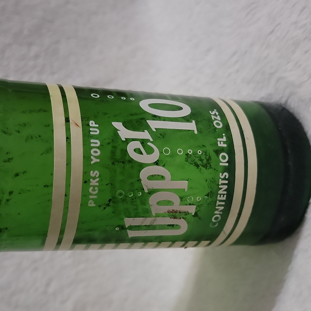 Vintage Upper 10 soda bottle - Picture 2 of 9
